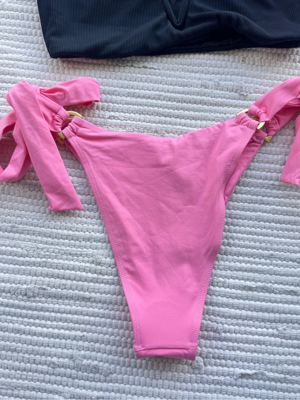 L*SPACE Black & Pink Bikini Set NWT | Lee Lee Top & Kiki Tanga Bottom